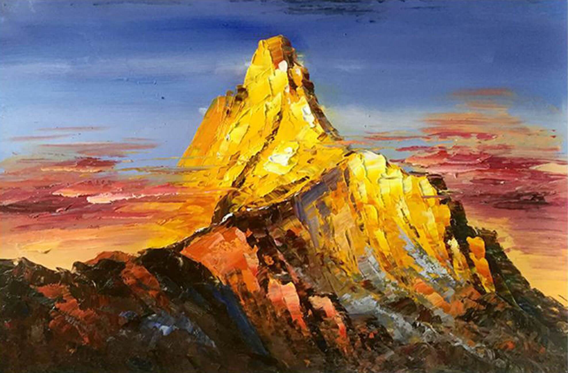 Beautiful Landscape Oil Paintings For Sale Singapore UK USA Australia   Mountain 1 